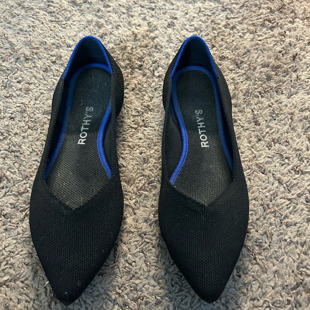 Rothy's Women's Black Point Flats